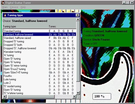 Digital Guitar Tuner software